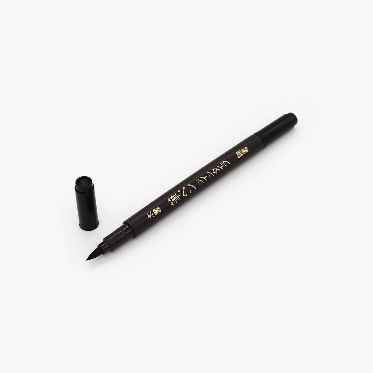 OTSUMAMI TOKYO Japanese Calligraphy Brush Pen (Fude Pen) Set of 6 - Dual Tip (Fine & Bold) Black Ink for Hand Lettering, Art, Drawing, and Journaling - Made in Japan (6) - Image 3