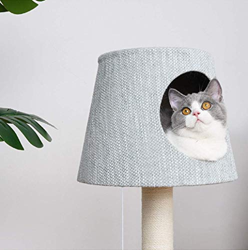 Post de grattage de chat avec arbre en corde de chanvre naturel - 4
