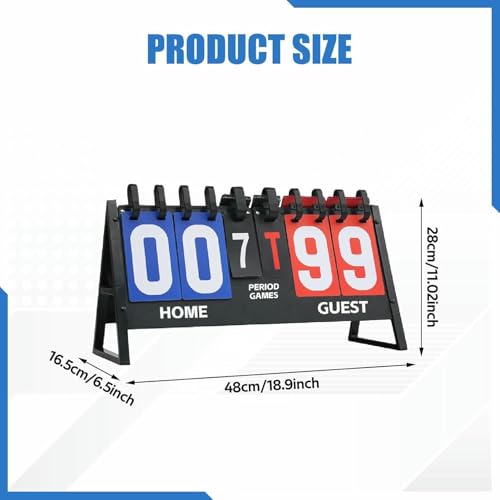 Tableau d'affichage sportif portable et pliable pour score de table - 5