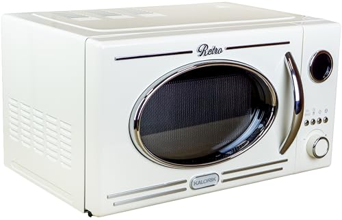 Kalorik Retro Mikrowelle Vintage-Design mit Grillfunktion Digitale Steuerung MW2600DGC 1150W 460 x 325 x 265 mm