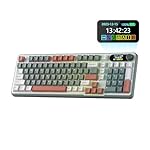 RK ROYAL KLUDGE S98 Mechanical Keyboard w/Smart Display & Knob, Top Mount 96% Wireless Mechanical Keyboard BT/2.4G/USB-C, Hot Swappable, Software Support, Creamy Sounding, 98 Keys
