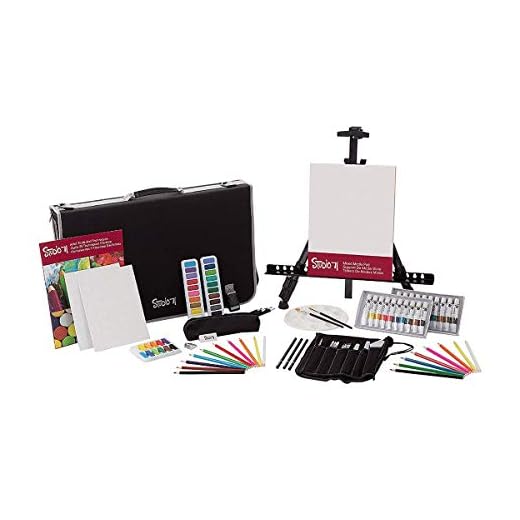 Studio 71 Darice All Media, 101-Piece 101 Piece Art and Easel Set