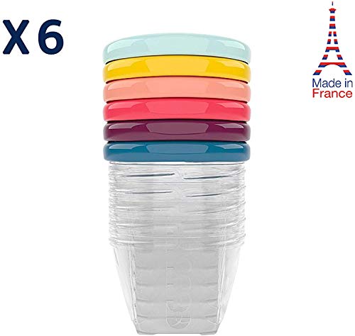 Babymoov Babybol Airtight Baby Food Storage Containers, 180 ml, Pack of 6