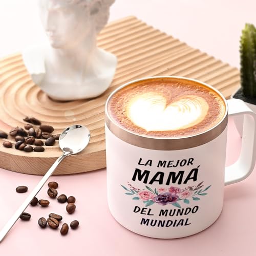 Lifecapido-Gifts-for-Mom-Regalos-Para-El-Dia-De-La-Madre-Insulated-Coffee-Mug-Mothers-Day-Gifts-for-Mexican-Mom-Mother-Mama-New-Mom-Ideal-Birthday-Christmas-Gifts-Idea-14OZ