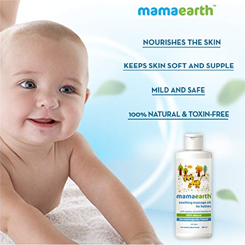 Image of Mamaearth Gentle Cleansing Natural Baby Shampoo (400 Ml)&Mamaearth Soothing Baby Massage Oil, With Sesame, Almond & Jojoba Oil - 200Ml