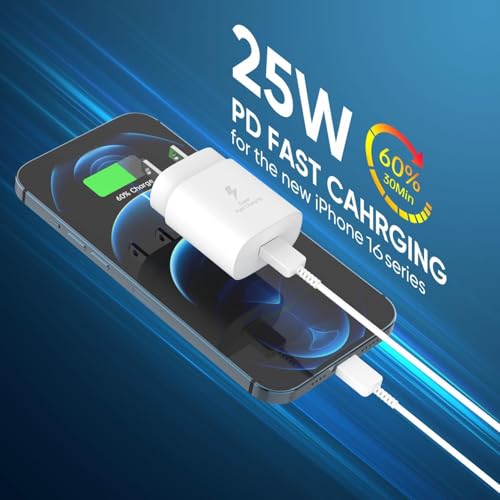 Image of Sam, 25W PD 3.0 Type C Superfast Charger Adapter USB-C Quick Adaptor Compatible with Galaxy S25|S24,Ultra,M36|M06|F06|M17M16|F16|A17|M05,M35|F06,A06|A16|A55|A56|M55s|M07|Tab S10 Ultra|A9+