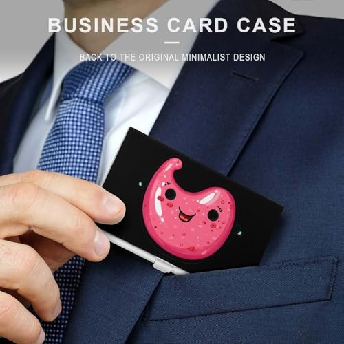 Cute Stomach Business Card Holder Slim Credit Case Pocket Name Case Wallet for Men Women3