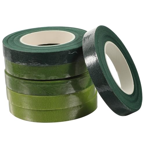 Housoutil DIY Flower Making Tape 6 Rolls of Floral Stem Tape Perfect for Bouquets and Arrangements