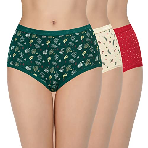 Image of Amante Printed Cotton Full Brief Panty Pack(Pack of 3)