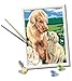 Produktbild Ravensburger - CreArt D-Serie: Retriever auf der Wiese, Malset nach Zahlen, enthält eine vorgedruckte Tabelle, einen Pinsel, Farben und Zubehör, kreatives Spiel für Jungen und Mädchen, 7+ Jahre