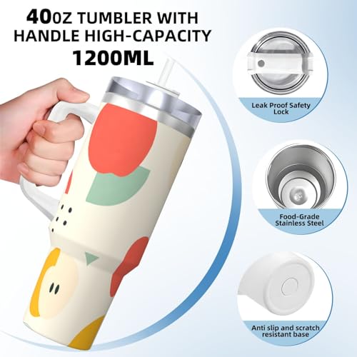 Vaso aislado antiderrame de 40oz con tapa y pajilla para evitar accidentes 5