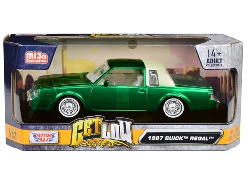 1987 Buick Regal Modelo 1:24 Metálico Verde miniatura 1