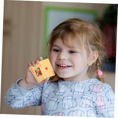 Generisch 1 Satz Mini-pokerspielzeug Spiele Brettspielkarten Mini-spielkartenspielzeug Zappeln Partybevorzugungen Für Wasserfeste Pokerkarten Reisespiel Minikarten Plastik Golden – Bild 5