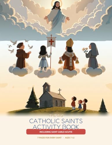 The Big Catholic Saints Activity Book for Kids: 7 Pages for Every Saint: True Stories, Full-Page One-Sided Coloring, Crosswords, Mazes, Secret Codes ... Gift & Catholic Homeschool (Smart Kids) image 2