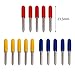 SENRISE 15 Packs 30/45/60 Degree Tungsten Steel Vinyl Cutter Blades with Plastic Cover Replacement Cutting Blades