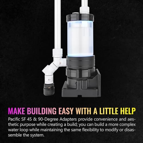 Image of Thermaltake Pacific SF 45 & 90 Degree Adapter White /DIY LCS /Fittings CL-W398-CU00WT-A