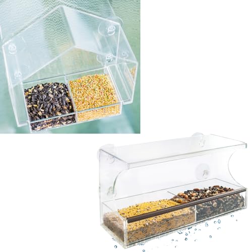 Birdwatcher's Paradise Bundle: Innovative Window Bird Feeder Combo