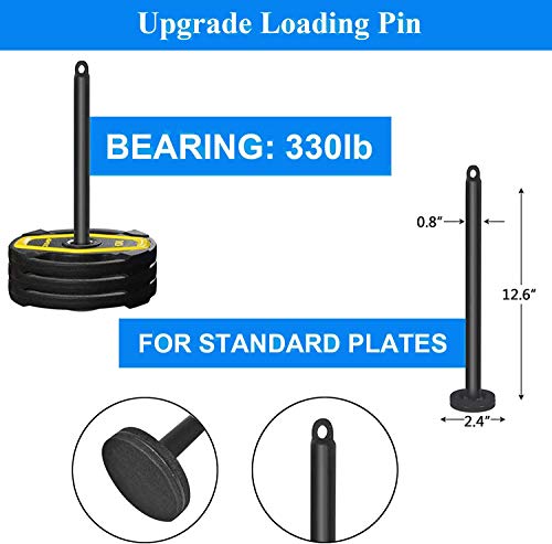 ANMKOT Pulley System Gym,LAT Pull Downs Arm Strength Training Weight Triceps Rope with Loading pin Pulley Cable Machine Attachment Pulley System for Home Gym Workout Equipment