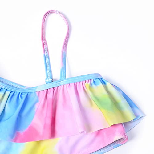 CHILDRENSTAR Girls Swimsuit Two Piece Swimsuits Ruffle Flounce Bathing Suit Kids Tankini Bikini Set4