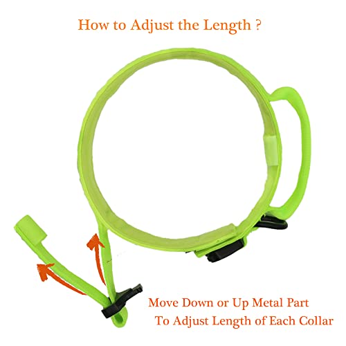 YoothBro Puppy 1 Inch Tactical Dog Collar, K9 Military Nylon Collar with Heavy Duty Metal Buckle for Medium Large Dogs Fluo-green, S - Image 4