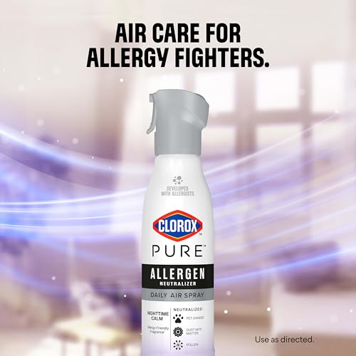 Image of Clorox PURE Allergen Neutralizer Daily Air Spray, Nighttime Calm, 8 Ounces (Pack of 2)