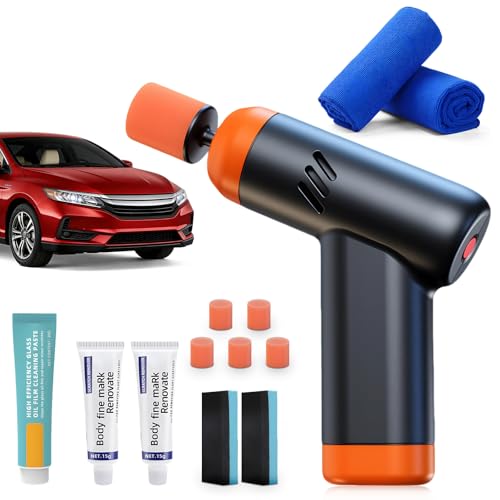 AACGIN Mini Cordless Polisher for Car Detailing, 13pcs Polisher Car Care Kit with 5 Polishing Pads & Scratch...