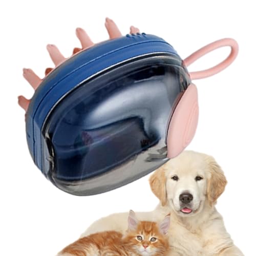 Cepillo de champú para perros, cepillo de baño para perros, cepillo de lavado de mascotas con dispensador de champú, cepillo de masaje de baño para perros, cerdas suaves, ducha de espuma para mascotas