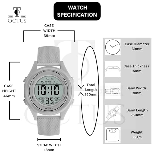 Image of ON TIME OCTUS Digital Unisex Multi-Functional Waterproof Sports Watches for Boys and Girls Above 5 Years-DIGI-027