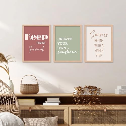 Image of kotart Motivational Quotes Decorative Wall Hanging frames for Living Room | Bedroom | Office | Gift | Decoration frames for Home | Painting wall Decor - Set of 6 (13x17, C) Pack of 6