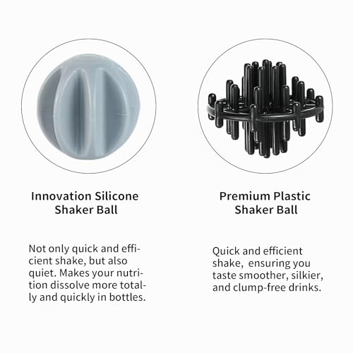 Image of TOOFEEL Insulated Protein Shaker Bottle - 20 oz Stainless Steel Shaker Cups for Protein Shakes, Stays Cold /Hot, Double Walled Vacuum Metal Protein Shaker, BPA Free Leakproof Gym Shaker Bottle