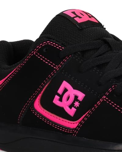 DC Women's Cure Sneaker, Black/Pink, 82