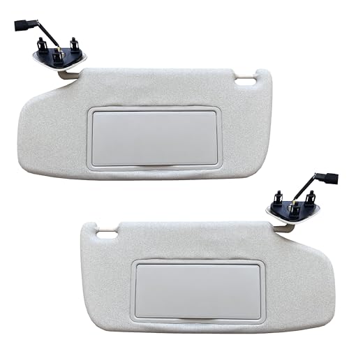 2M PLASTIC Visera solar para Chevy Blazer S10 1995-2005 para conductor y pasajero, calidad OE (gris + claro)