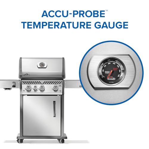 Napoleon Rogue PRO 425 Propane Gas Grill with Infrared Side Burner, Stainless Steel, Durable 4-Burner BBQ by Napoleon - Image 7