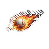 (3PCS) Baseball Sticker 3', Baseball Cutouts Lover Baseball Gifts Baseball Decals, Large Baseball Stickers, Baseball Vinyl Decal for Laptop, Water Bottles, Phones, Scrapbooks, Poster