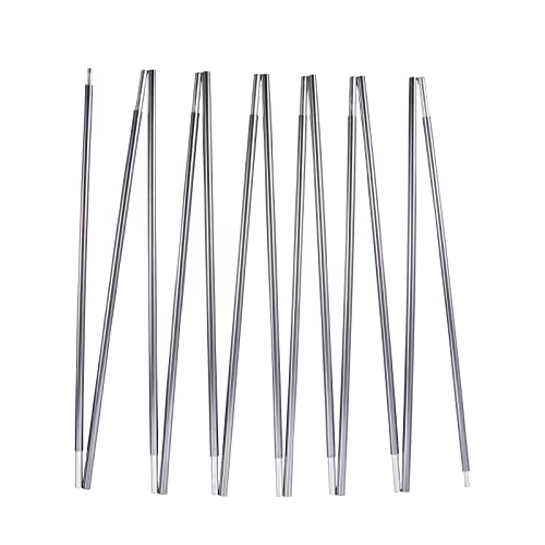 BRILLIANCE4U Grey Tent Poles Replacement, Pre-Assembled Aluminum Tent Rod 16ft 4.4 in, 7001 T...