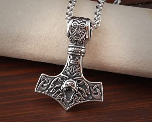 Baldur Jewelry - Thors Hammer Necklace Pendant - Image 8
