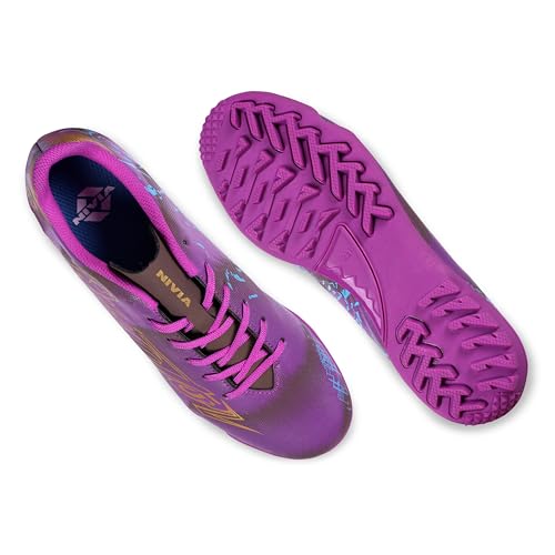 Image of Nivia Aviator 3.0 Turf Shoe for Men with PVC Synthetic Leather and Die Cut Lightweight Insole Provides More Comfort and Grip, High Shear Strength TPU Sole