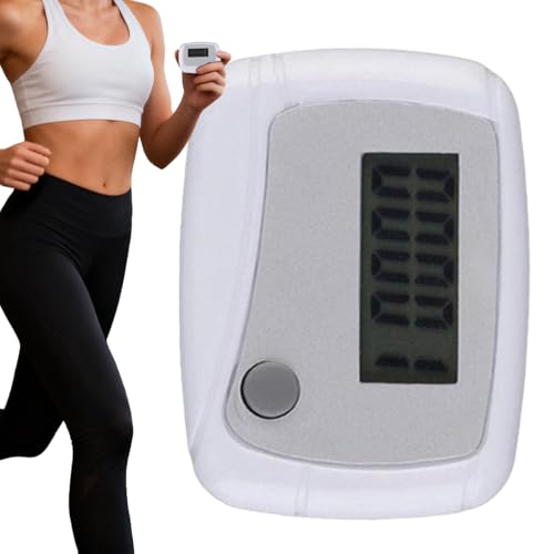 Podómetro | Tecnología de sensor 3D | Gran pantalla LCD | Sin aplicación & | Podómetro sencillo para senderismo | odómetro digital | Mayores niños jogging gimnasio