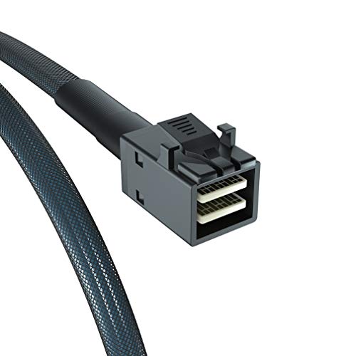 10Gtek# Internal Mini-Sas Hd Sff-8643 To (4) 29-Pin Sas (Sff-8482) Fan-Out Sas Cable With Ide Molex 4Pin Sata Power, 12Gb/S, 1-M(3.3 Ft) #TOP1