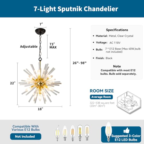 Image of Vezzio Gold Crystal Chandelier Light Fixtures