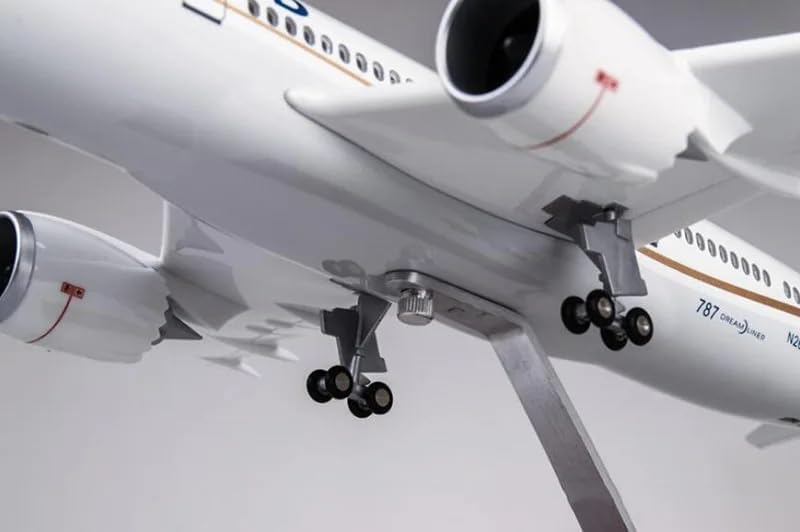 1/150 Scale 43 CM (17 inches Long) The United B787 Dreamliner Airplane Model Kit with Table Stand for Aviation Enthusiast Gift or Display Decorations