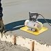 250W Electric Concrete Vibrator 110V Portable Handheld Cement Mortar Vibrating Troweling Machine, 3000RPM Concrete Flat Plate Vibrator for Smooth Finishing