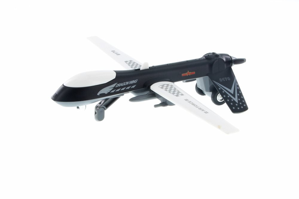 Predator Drone W Light And Sound Black Daron Tm8170 Diecast