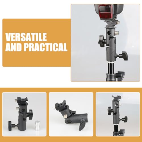 OSALADI Portable Light Stand Adapter Umbrella Clamp Flash Bracket Flashlight Stand Supply