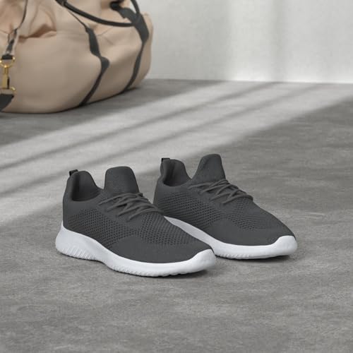 Image of Wrezatro Men's Slip on Walking Shoes Ultra Light Breathable Non Slip Running Shoes Casual Fashion Sneakers Mesh Workout Sports