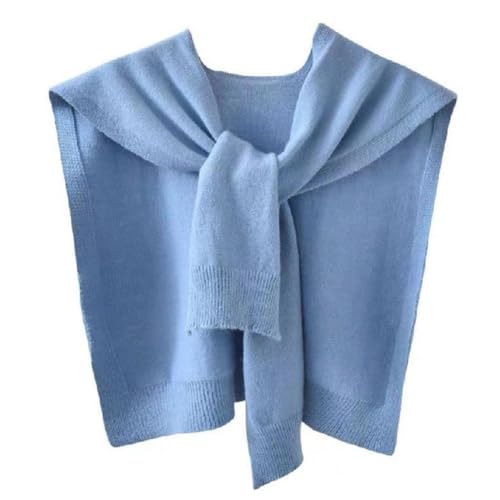 Fake Sweater, Sweater Shawl Wraps for Women, Knitted Knotted Shawls Casual Scarf Cape Shoulder Tops Blouses Fashion
