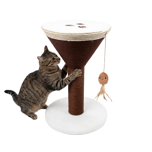 Kitty City Rascador Torre de Sisal 14" Espresso Martini miniatura 5