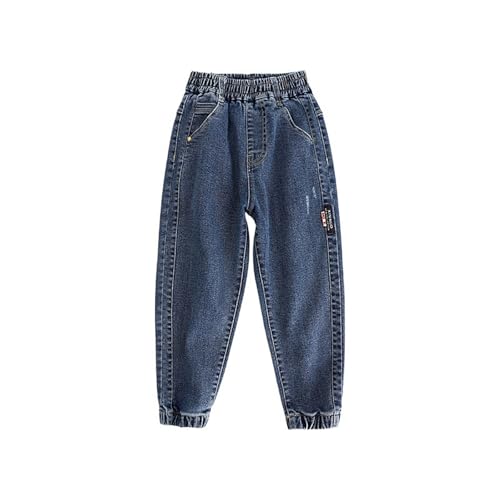 Boys Baggy Jeans for Kids Teen Casual Straight Wide Leg Cargo Jeans Y2K Summer Loose Elastic Waist Denim Pants3