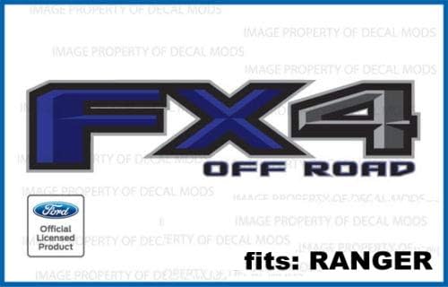 Calcomanía Mods FX4 Offroad azul calcomanías para Ford Ranger (2019-2020)  FBLU (juego de 2) oficial