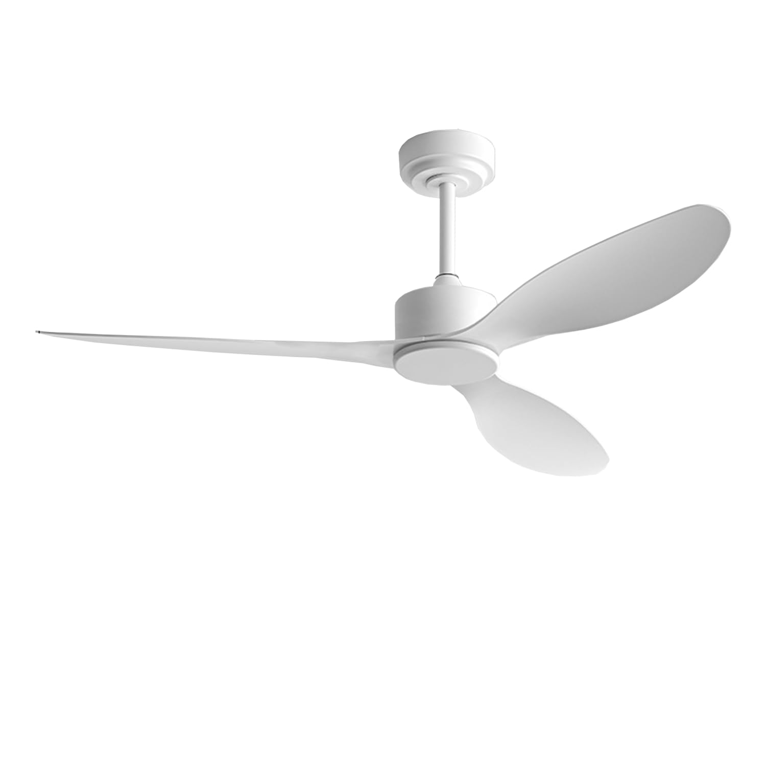 UimoKi 42-Inch Ceiling Fan with Reversible Quiet DC Motor - 3-Blade High CFM Modern Fan with Lights & Remote Control for Bedroom, Living Room, Patio, Garage, Shop & Farmhouse White 42in